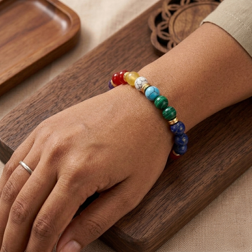 Colorful Chakra Stone Bracelet