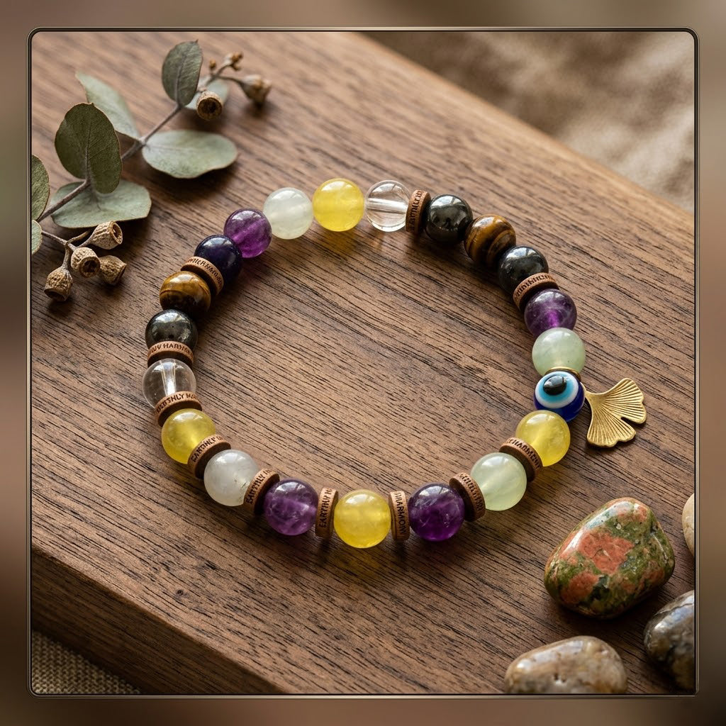 Natural Gemstone Beaded Bracelet