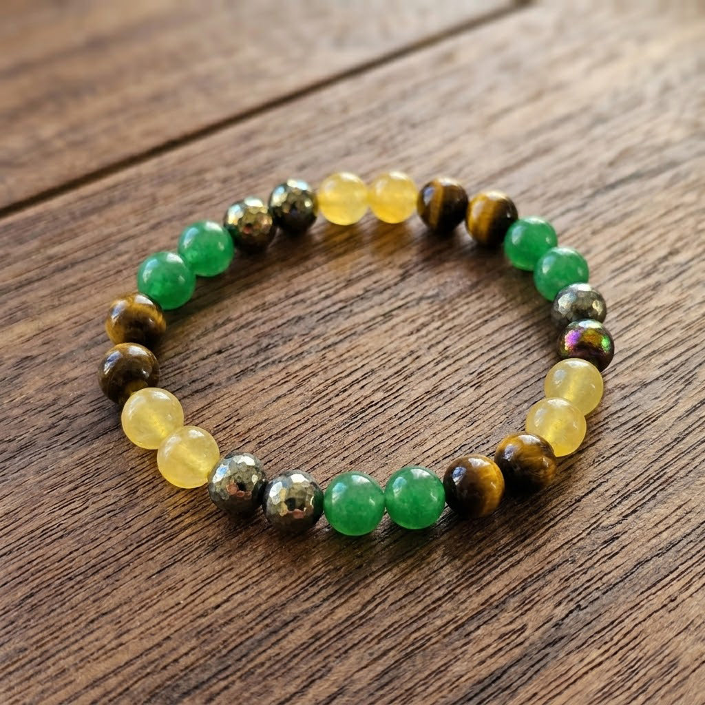 Natural Crystal Beaded Bracelet