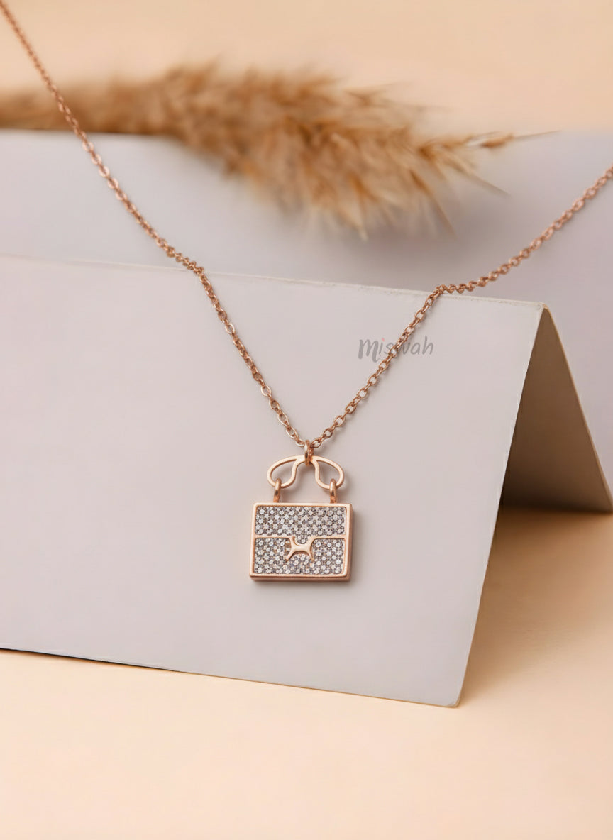 Glam Bag Pendant Necklace