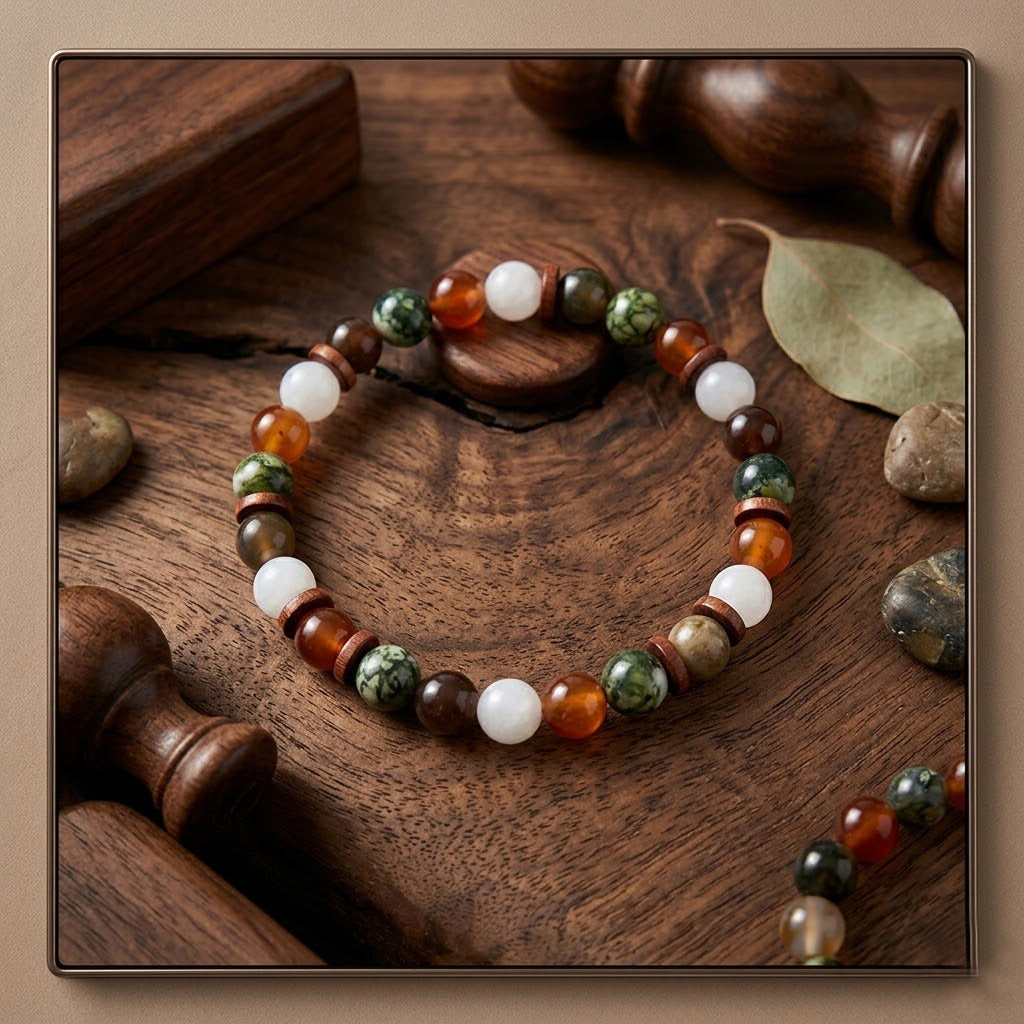 Earth Tone Gemstone Bracelet