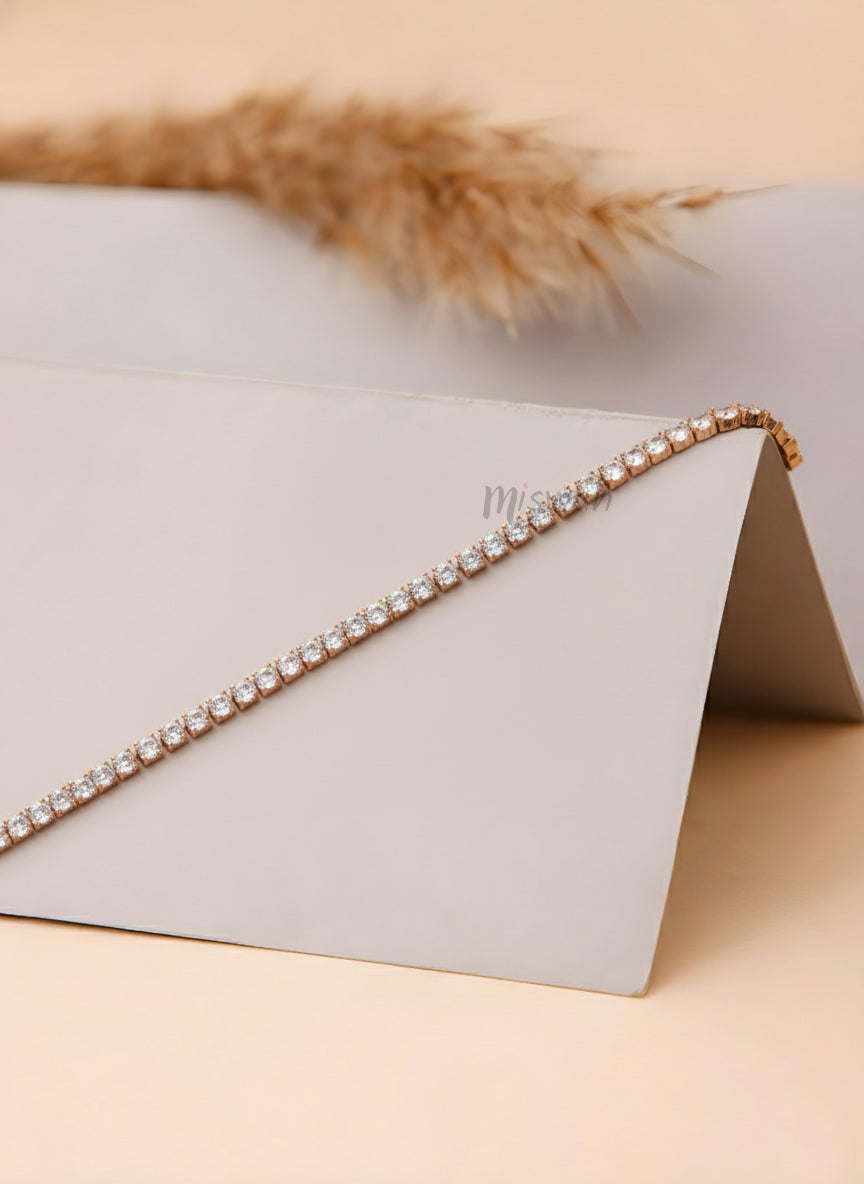 Elegant Shimmering Zirconia Tennis Bracelet