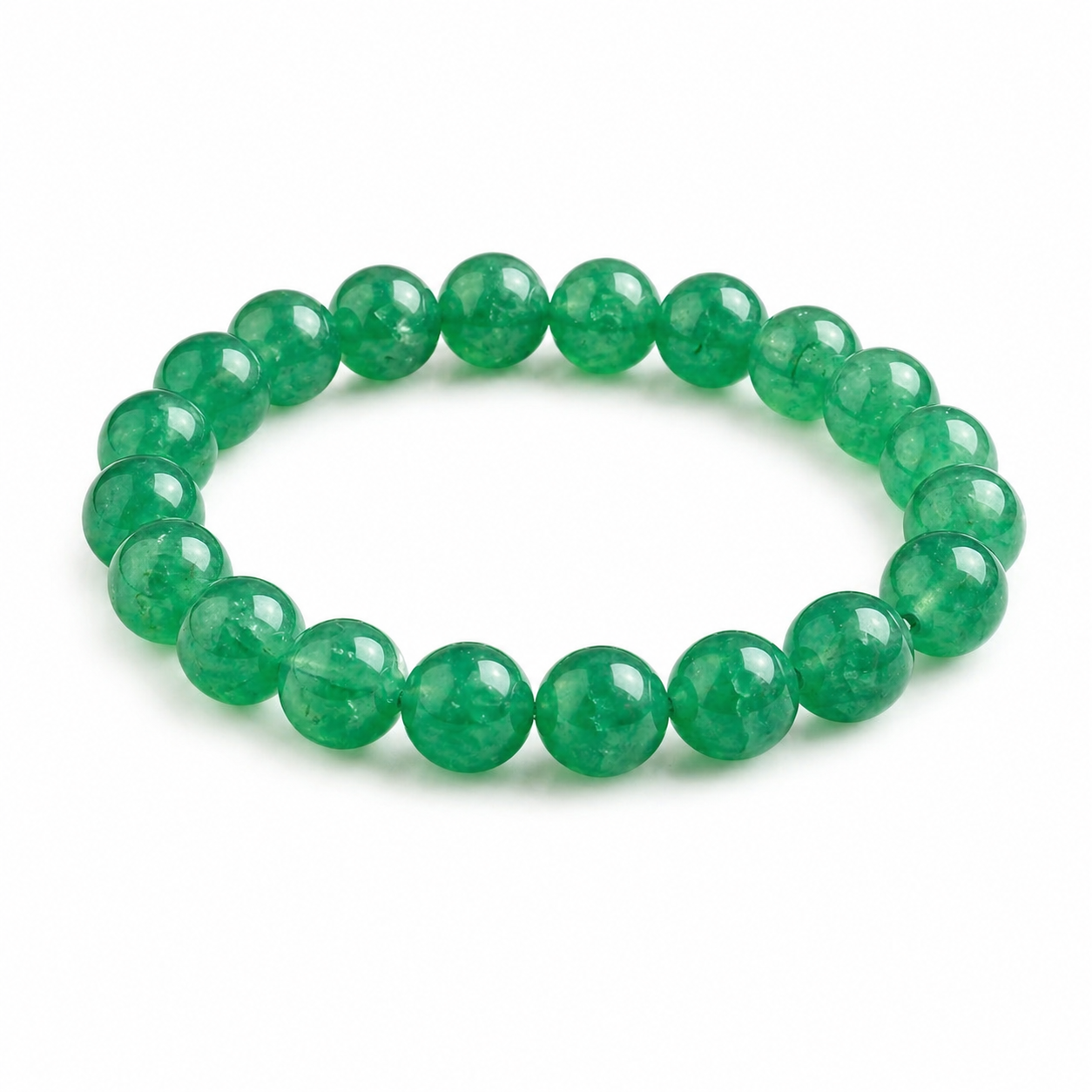 Natural Green Aventurine Beaded Bracelet