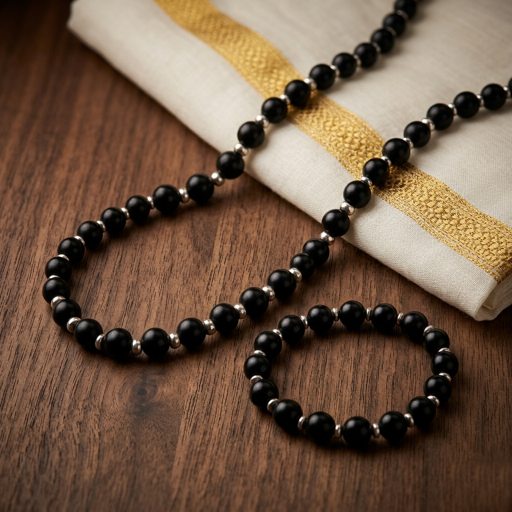 Karungali Mala & Bracelet Combo