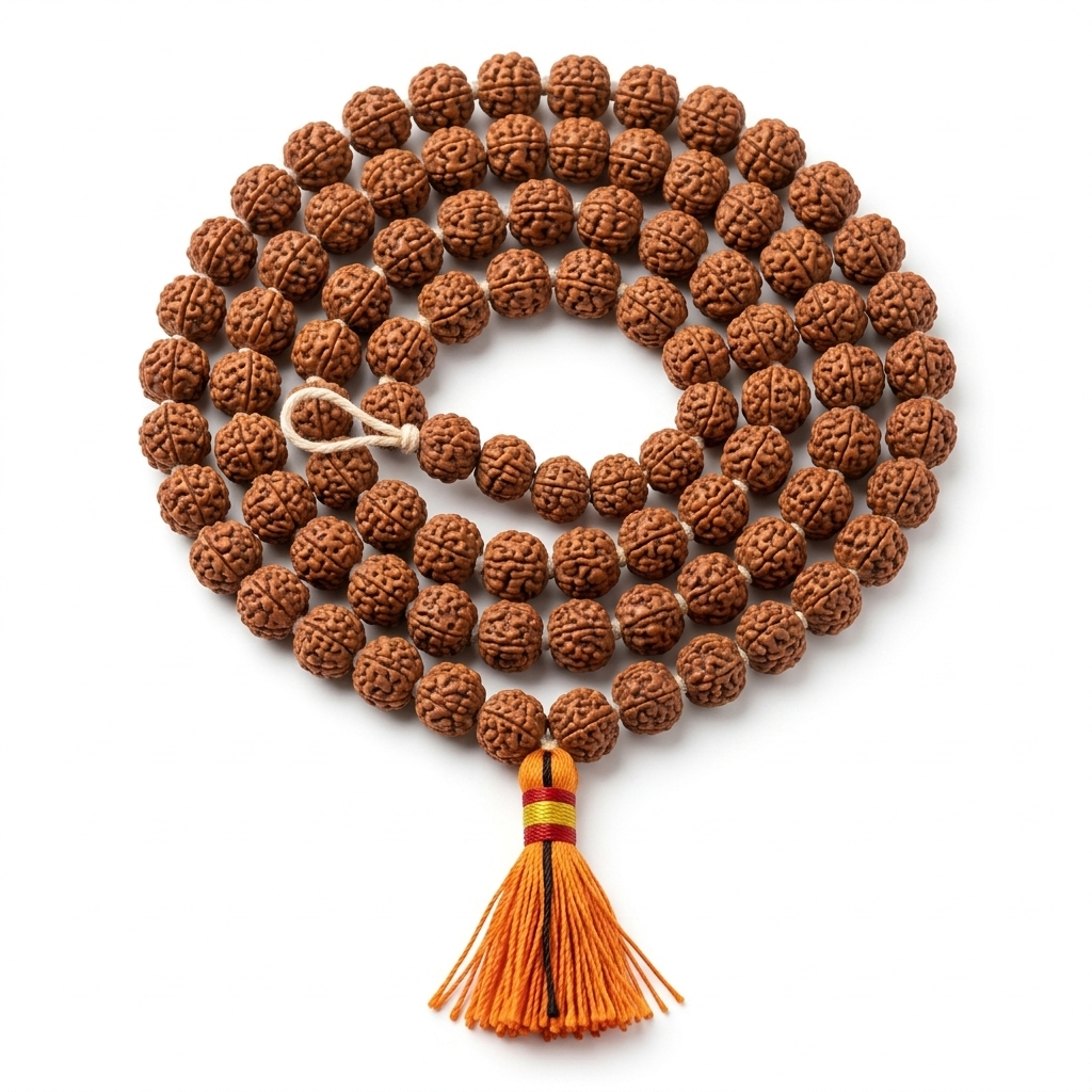 Natural Rudraksha Mala Bracelet