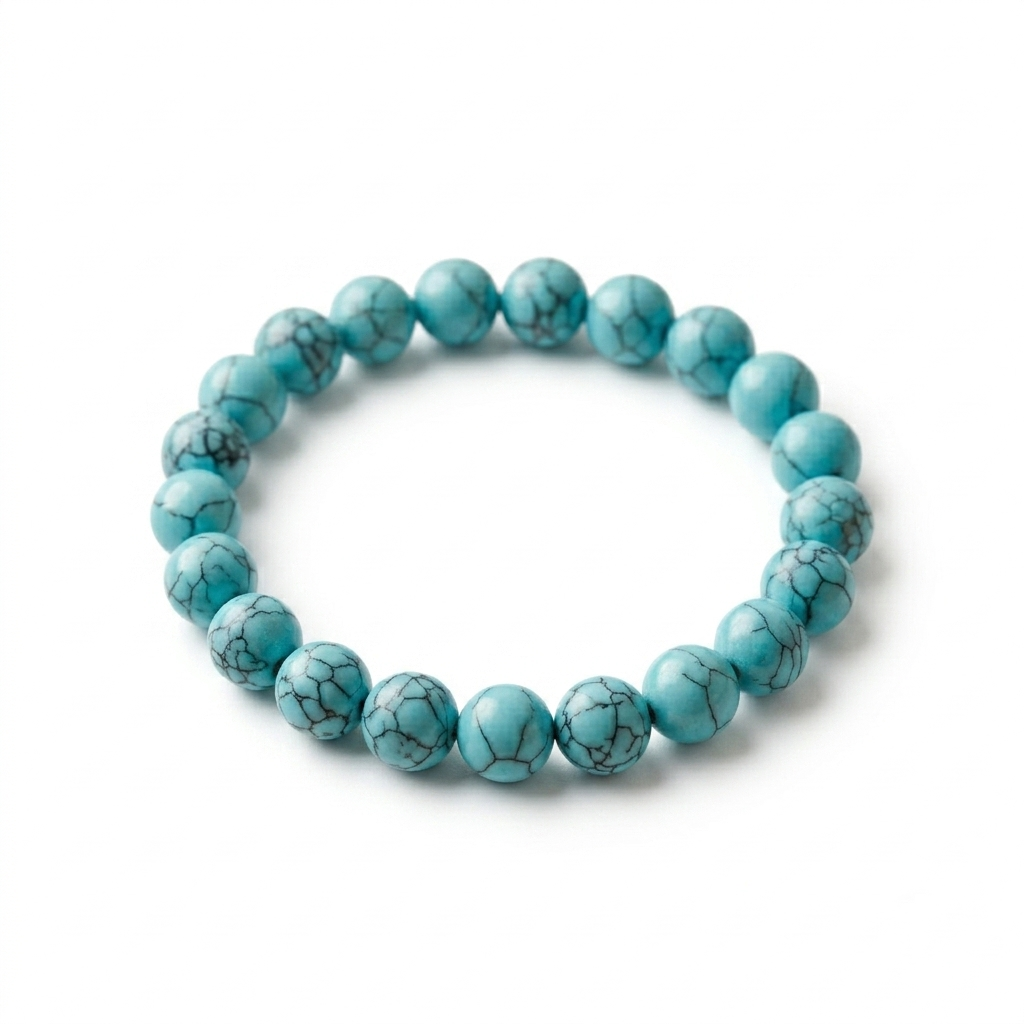 Turquoise Stone Beaded Bracelet