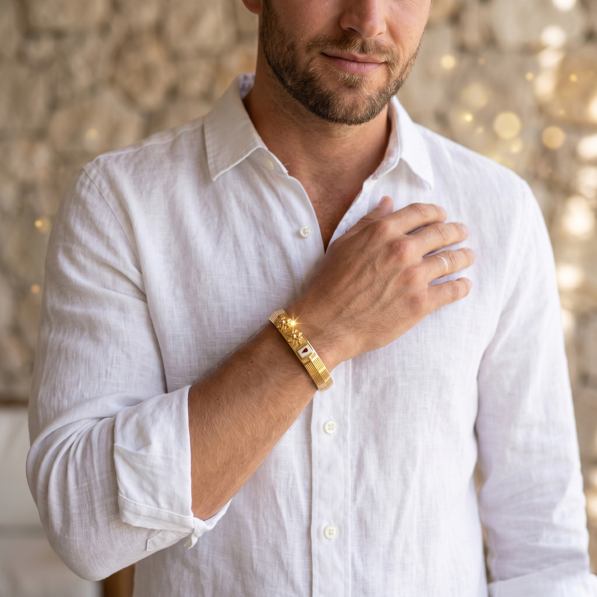 The Sovereign Bee Gold-Tone Cuff