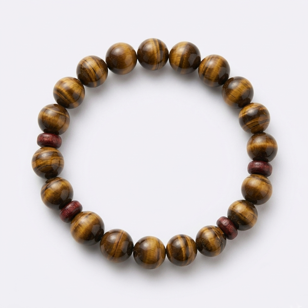 Natural Tiger Eye Beaded Bracelet