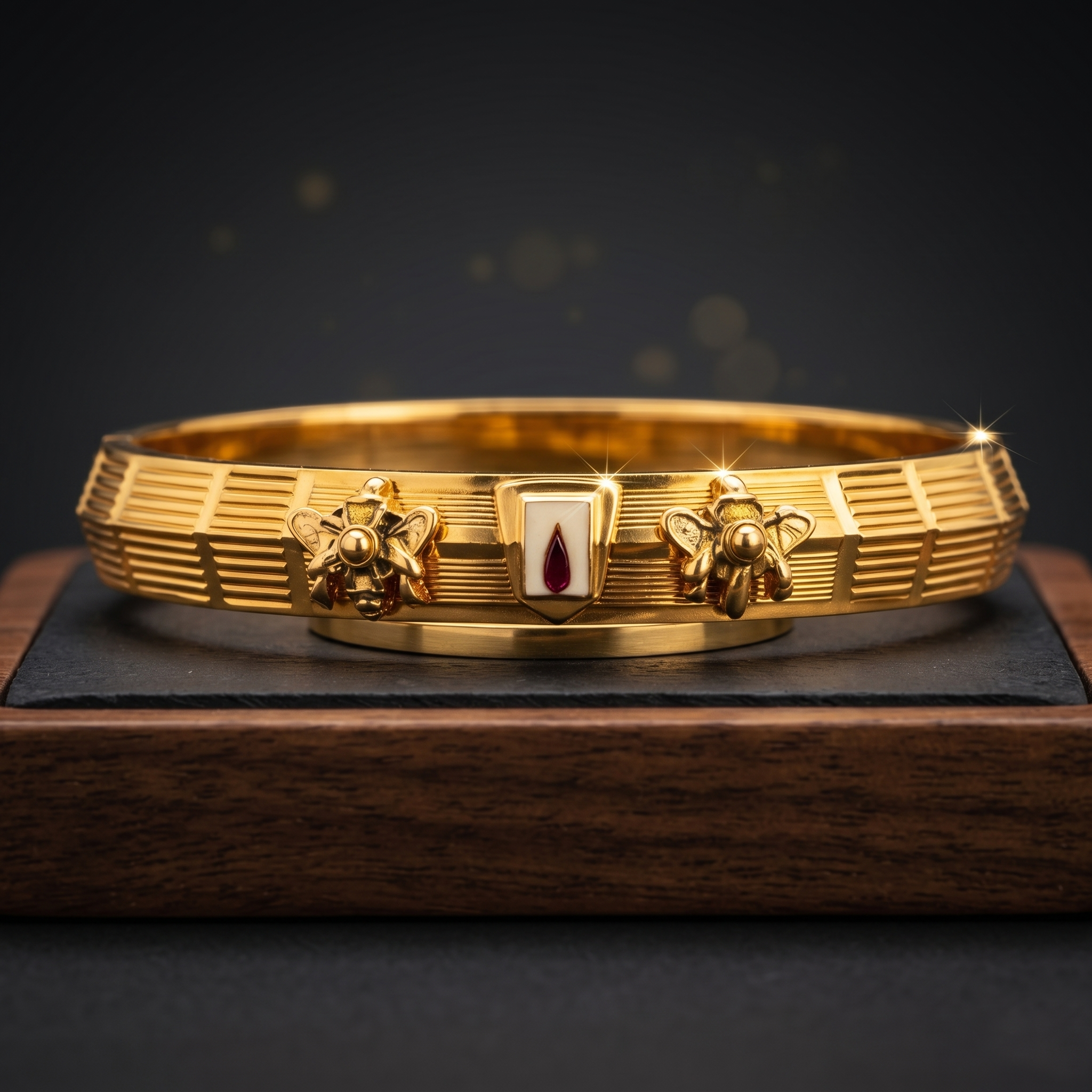 The Sovereign Bee Gold-Tone Cuff