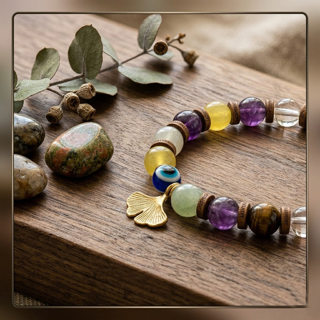 Natural Gemstone Beaded Bracelet