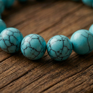 Turquoise Stone Beaded Bracelet