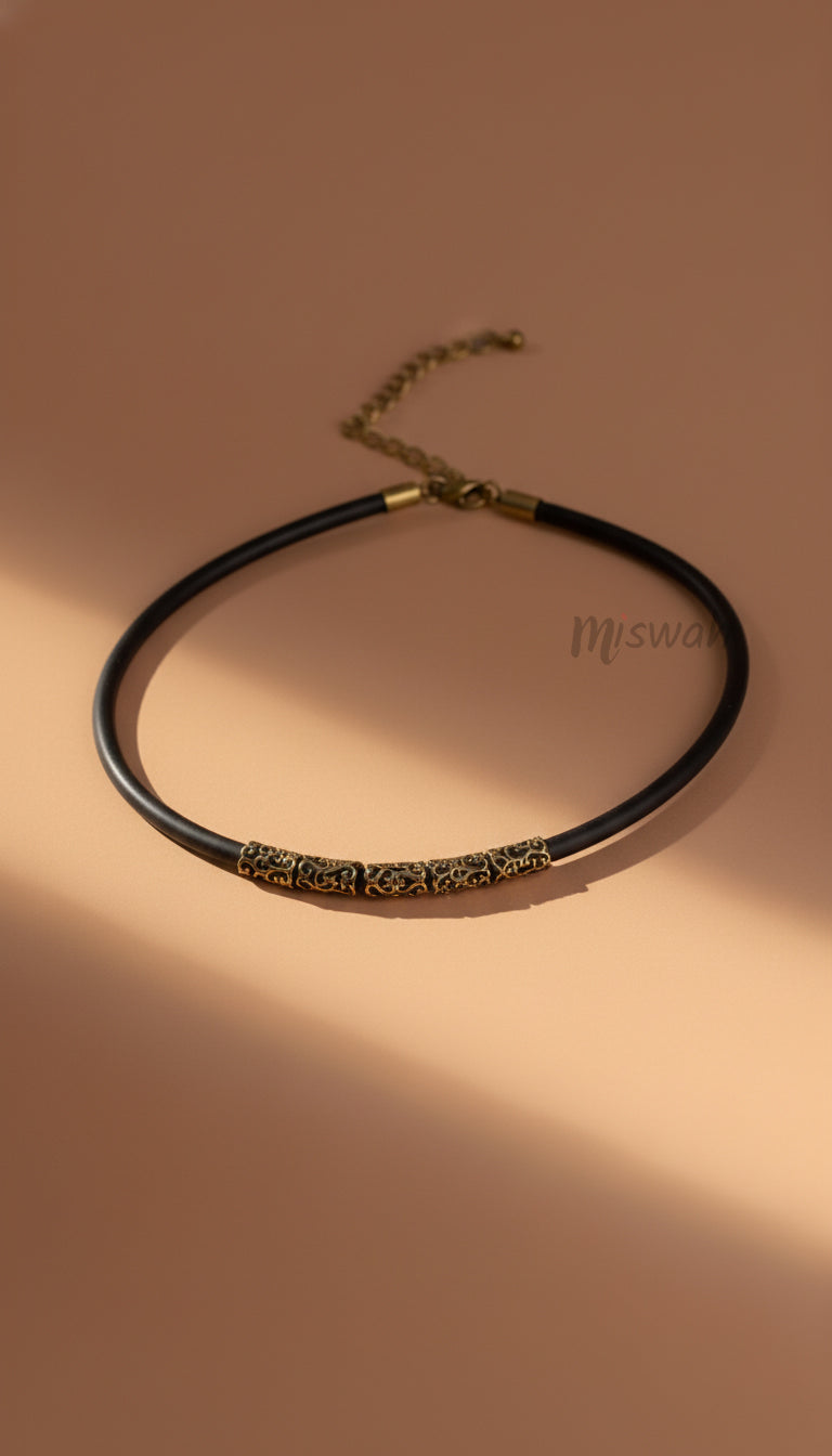 Antique Filigree Cord Choker