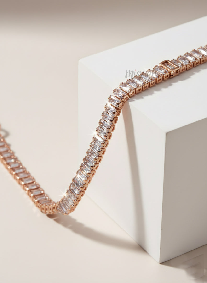 Baguette Sparkle Tennis Bracelet