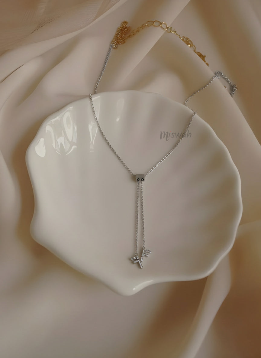 Dainty Lariat Drop Necklace