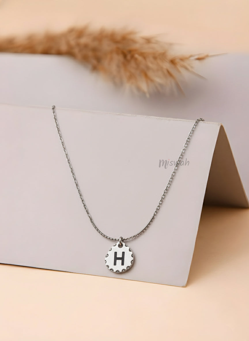 Miswah Initial Charm  H Necklace
