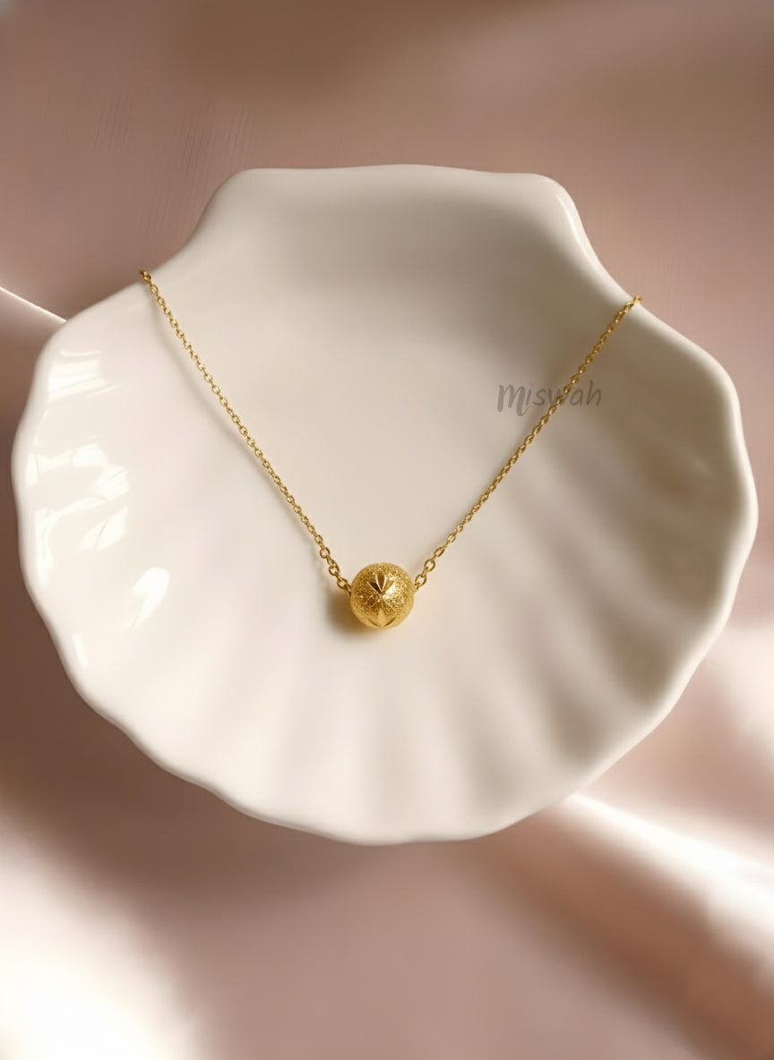 Gold Globe Necklace
