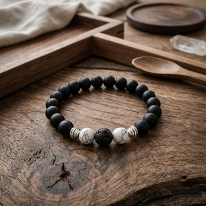 Black Lava Stone Protection Bracelet