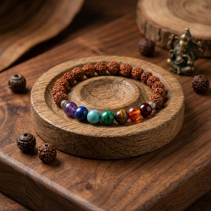 7 Chakra Rudraksha Bracelet