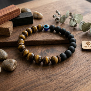 Tiger Eye Evil Eye Bracelet