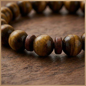 Natural Tiger Eye Beaded Bracelet