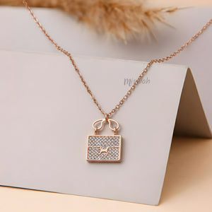 Glam Bag Pendant Necklace