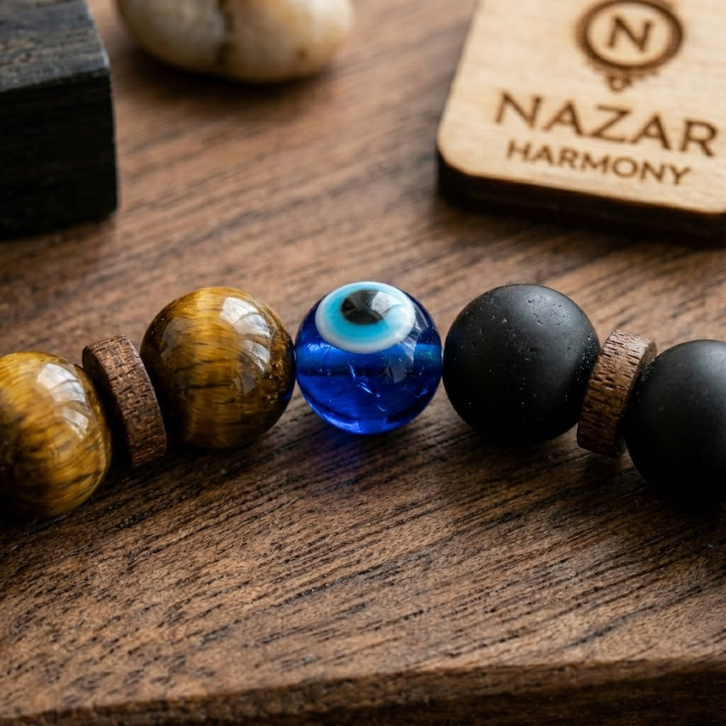 Tiger Eye Evil Eye Bracelet