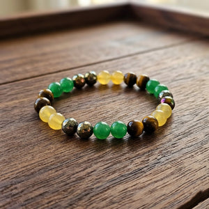 Natural Crystal Beaded Bracelet