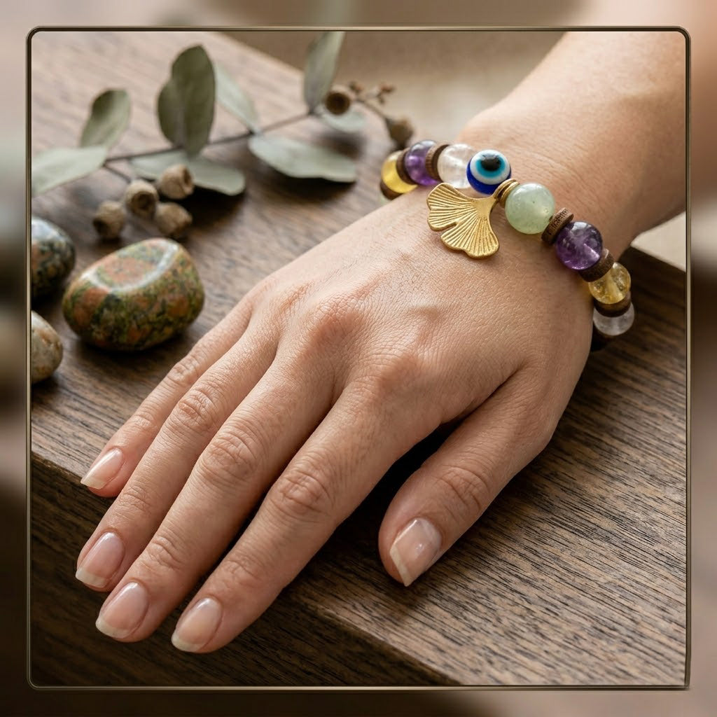 Natural Gemstone Beaded Bracelet