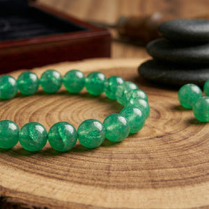 Natural Green Aventurine Beaded Bracelet