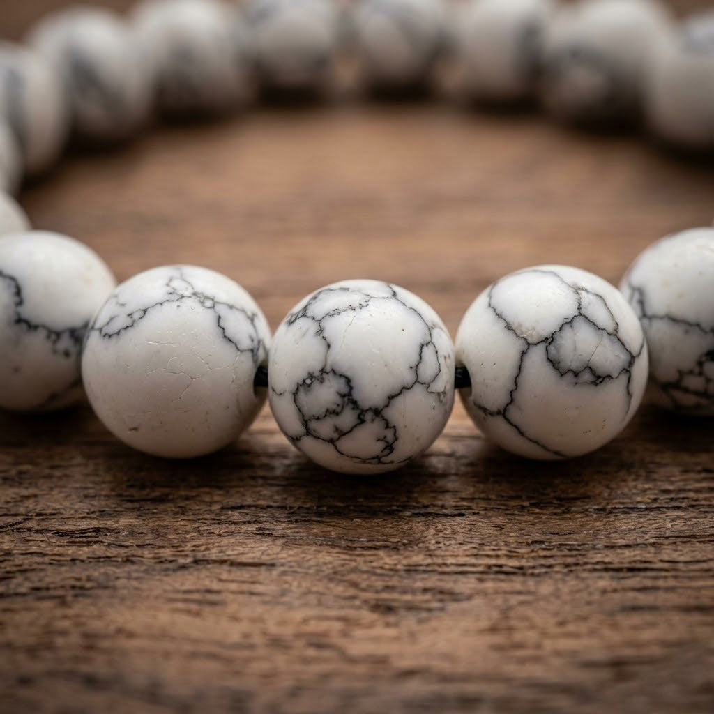 Natural Howlite Stone Bracelet