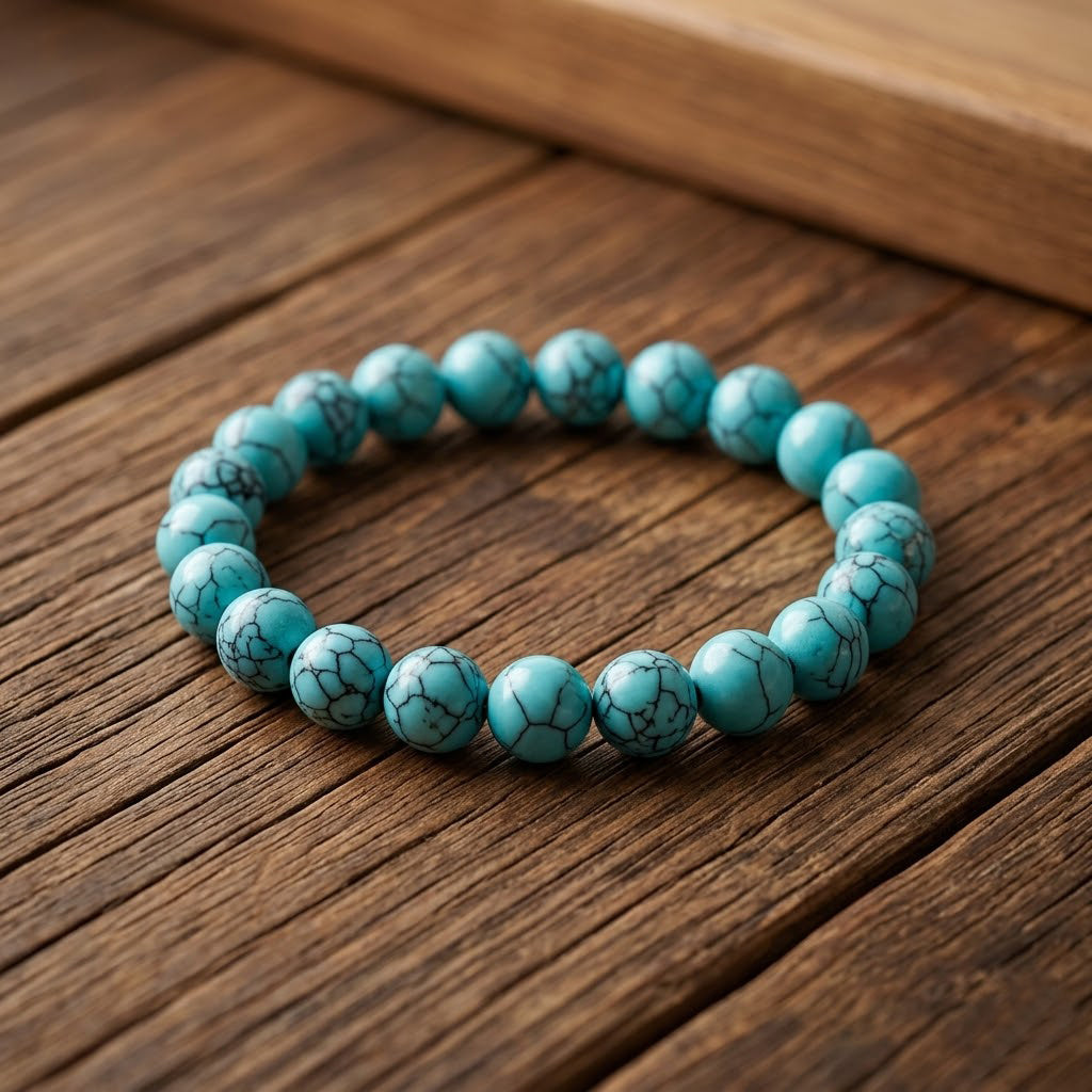 Turquoise Stone Beaded Bracelet