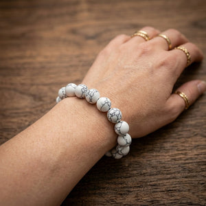 Natural Howlite Stone Bracelet