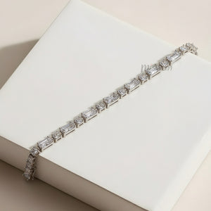 The Lumina Mixed-Cut Line Bracelet