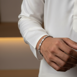The Lumina Mixed-Cut Line Bracelet