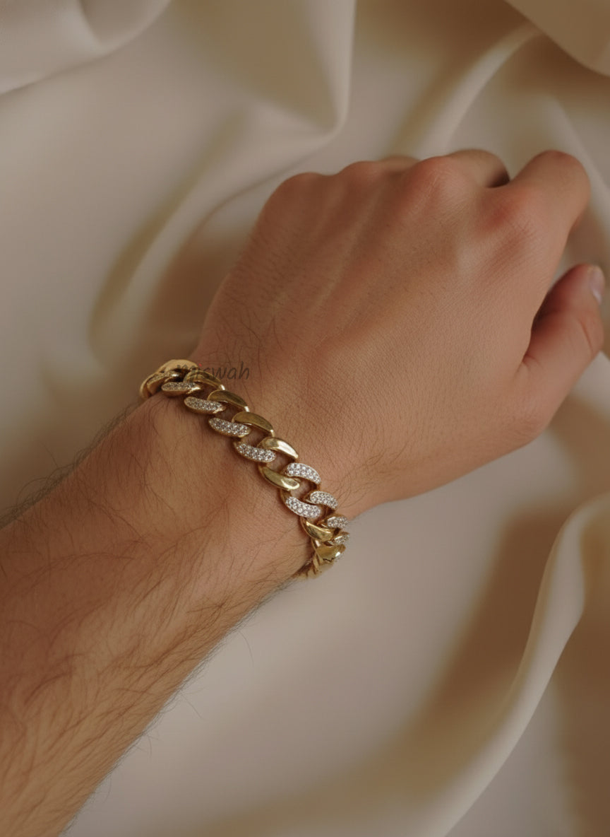 The Iced Out Cuban Link Bracelet: Timeless Style, Unrivaled Shine