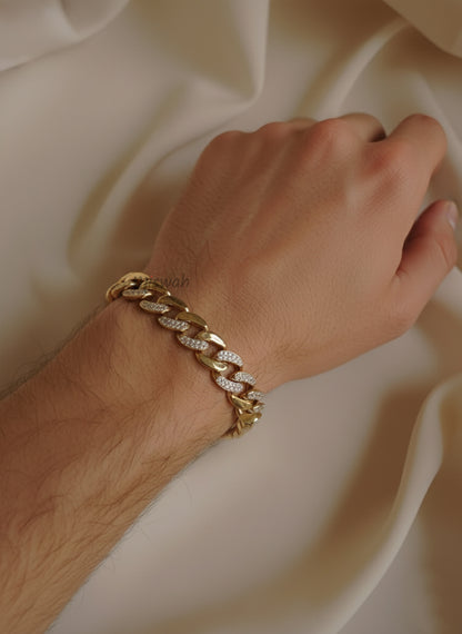 The Iced Out Cuban Link Bracelet: Timeless Style, Unrivaled Shine