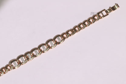 'The Luxe Link' Pave Diamond-Accent Curb Chain Bracelet
