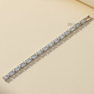 Dazzling Emerald Cut Tennis Bracelet