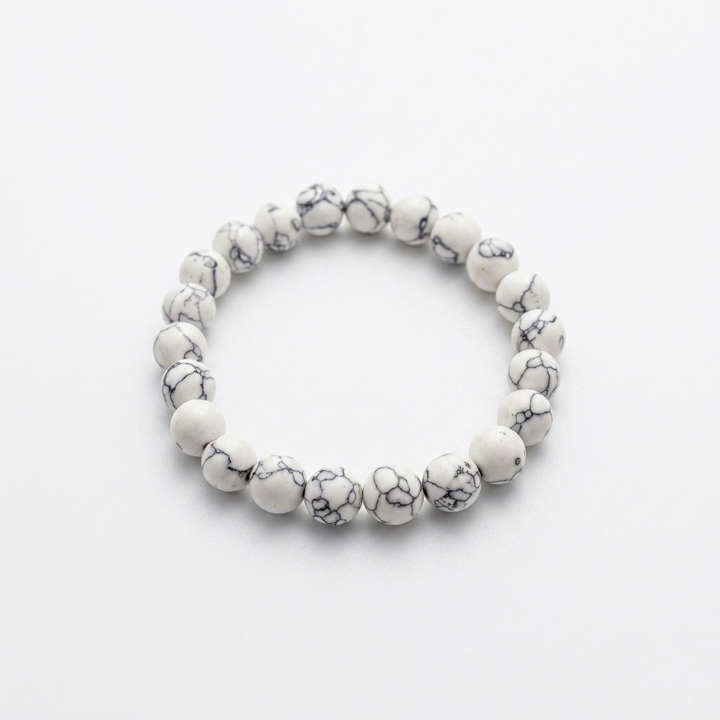 Natural Howlite Stone Bracelet