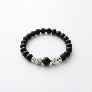 Black Lava Stone Protection Bracelet