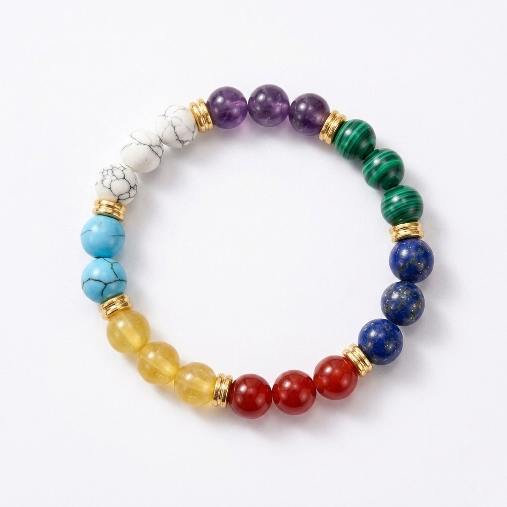 Colorful Chakra Stone Bracelet