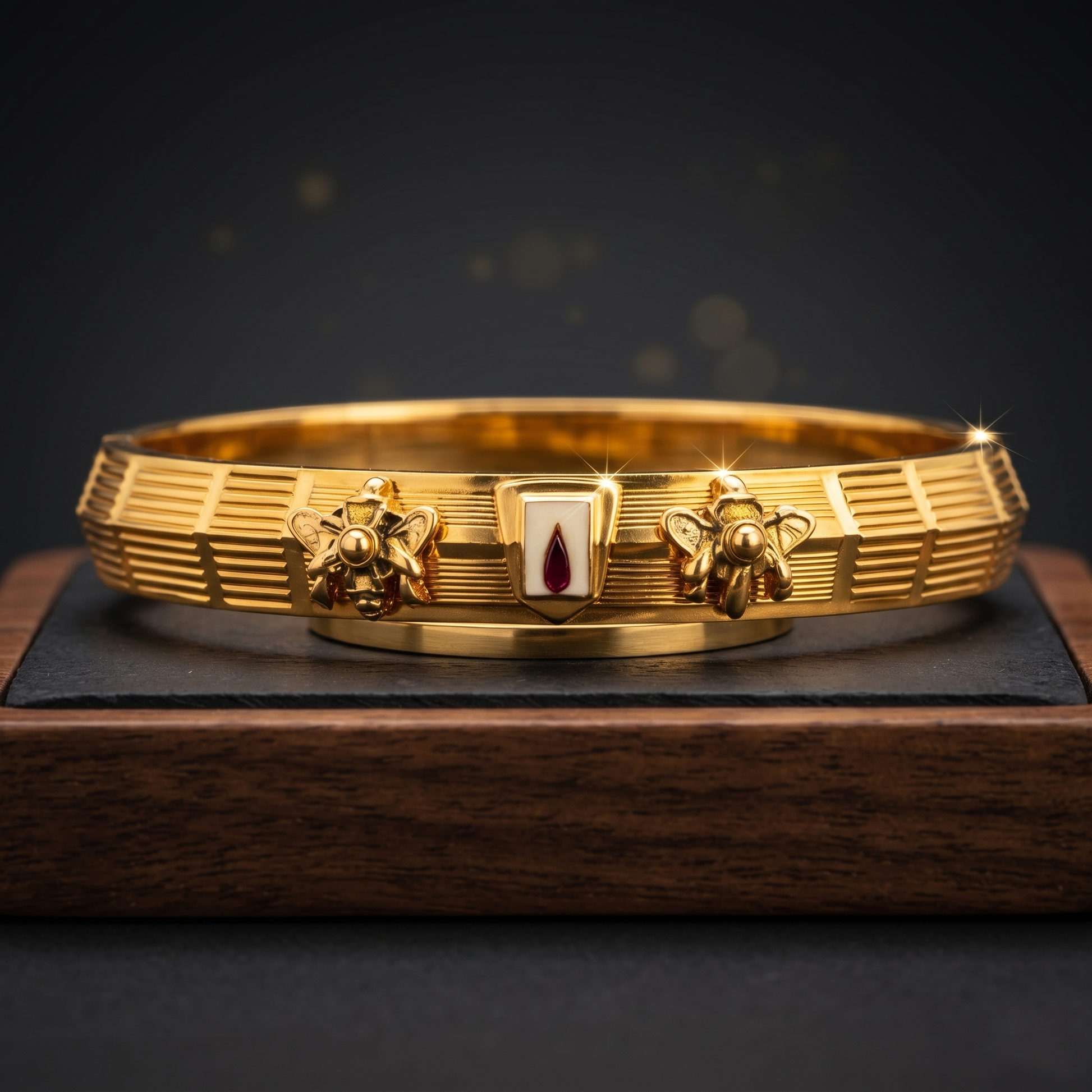 The Sovereign Bee Gold-Tone Cuff