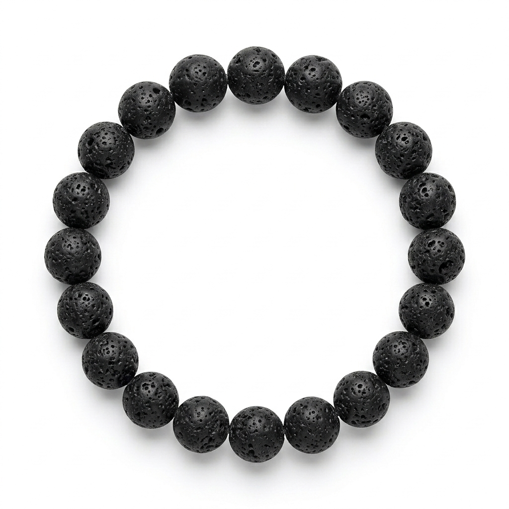 Black Lava Stone Bracelet