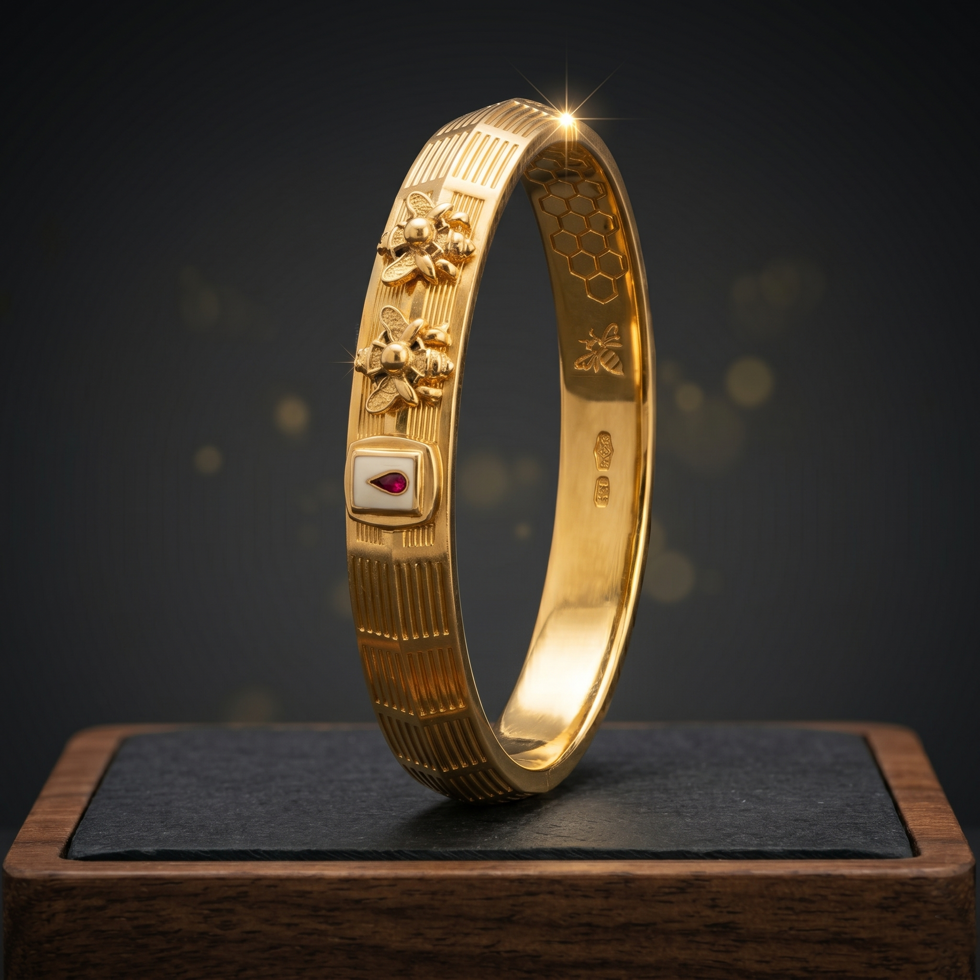 The Sovereign Bee Gold-Tone Cuff