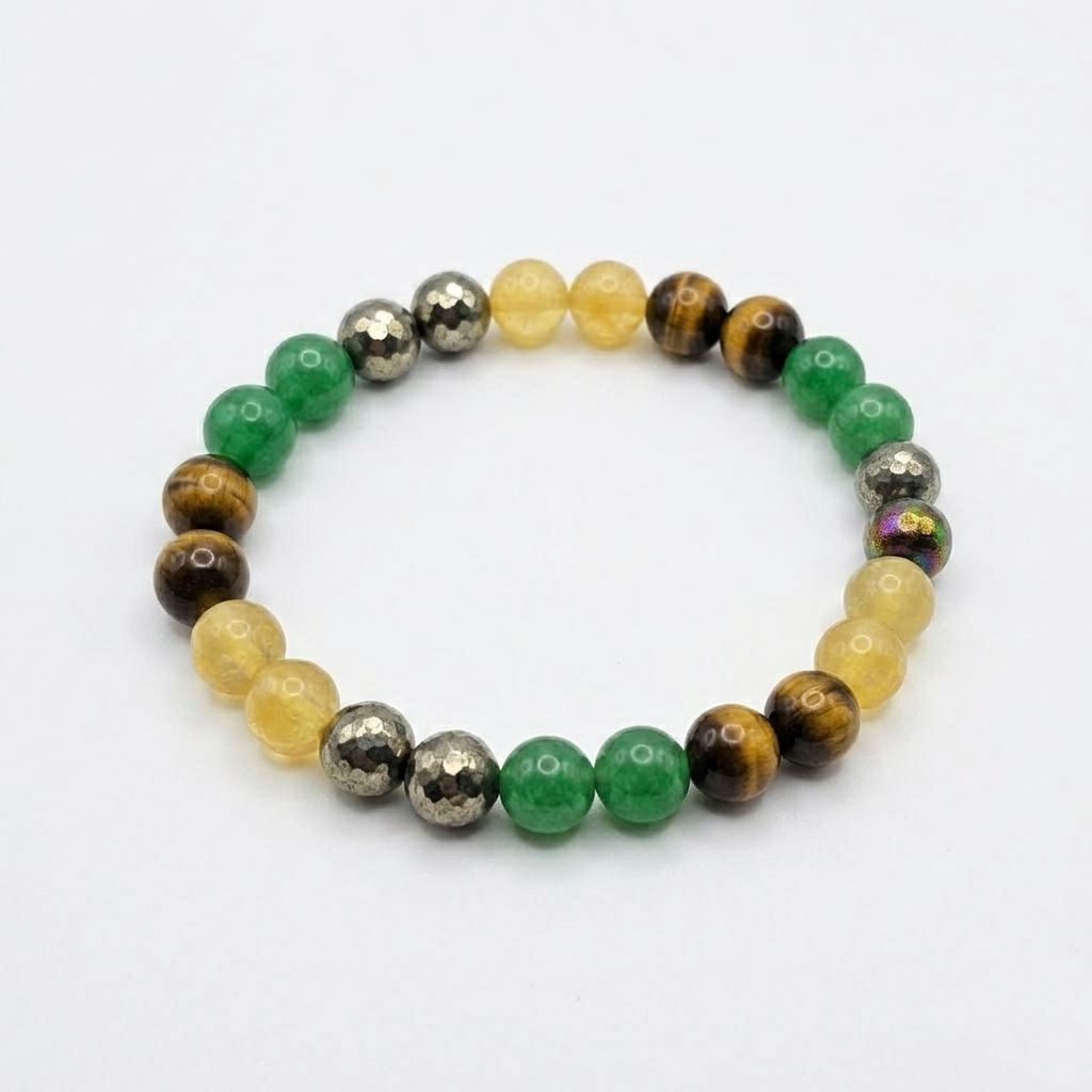 Natural Crystal Beaded Bracelet