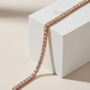 Golden Glow Tennis Bracelet