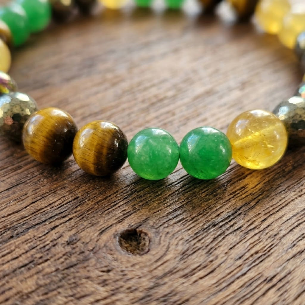 Natural Crystal Beaded Bracelet